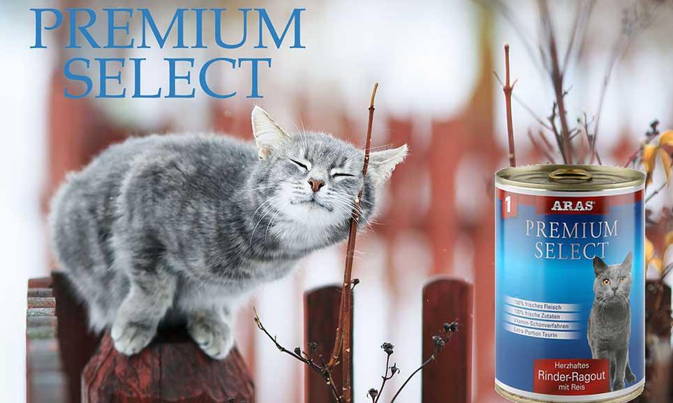 ARAS Nassfutter Katze, Premium Select